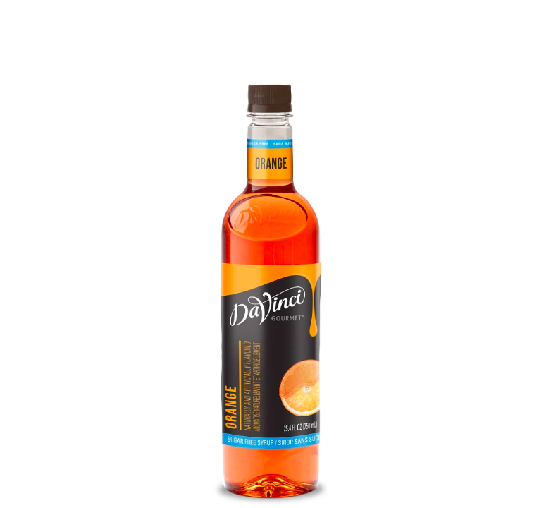DaVinci Orange Flavored Syrup Sugarless Delites