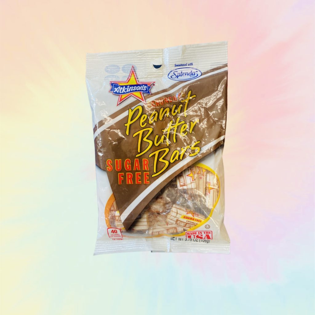 Atkinson Peanut Butter Bars Sugar Free Sugarless Delite