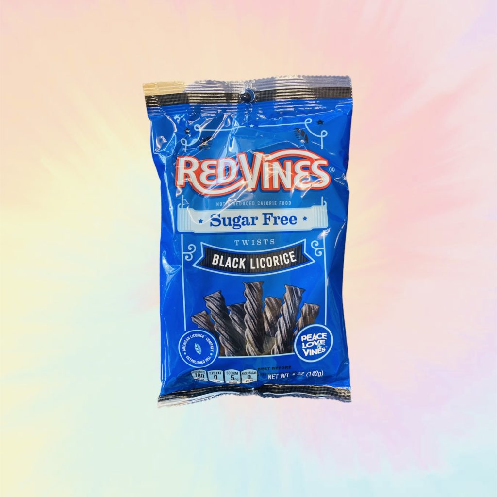 Red Vines Sugar Free Black Licorice Sugarless Delite