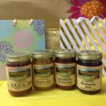 hillside orchard sugar free variety gift with F.R.O.G. jam, strawberry preserves, blueberry jam and peach jam